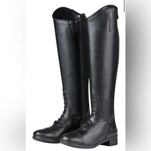 Saxon Syntovia Slim Riding Boots size 9.5 W US